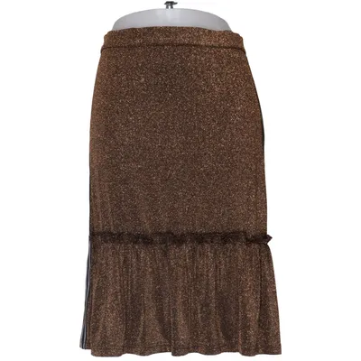 Rok (Bruin) van Contrast Elastaan, Metallvezel, Polyamide