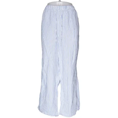 Palazzo pants (Blue, White) from H&M Premium Quality Viscose, Linen