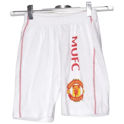Sports shorts (White, Red) from Manchester United Cotton