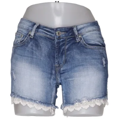 Short en jean (Bleu) de Place du Jour Coton, Élasthane
