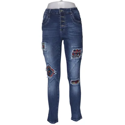Jeans (Blå, Flerfarvet) fra Mozzaar Bomuld, Elastan, Polyester, Viscose