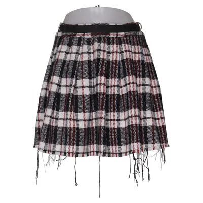 Skirt (White, Black, Red) from Current Mood Polyester, Wool
