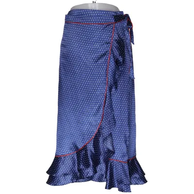 Jupe portefeuille (Bleu, Blanc) de Beck Söndergaard Polyester