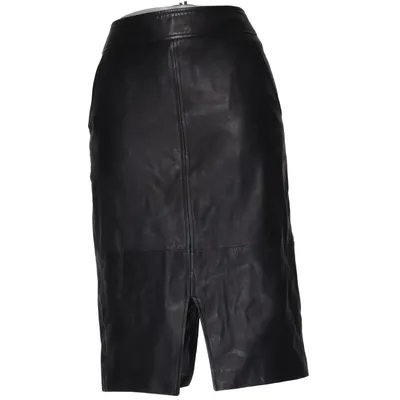 Lederrock (Schwarz) von Claudia Sträter Elasthan, Leder, Polyester
