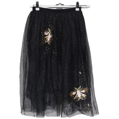 Jupe en tulle (Noir, Or) de Billieblush Coton, Fibre métallique, Polyamide