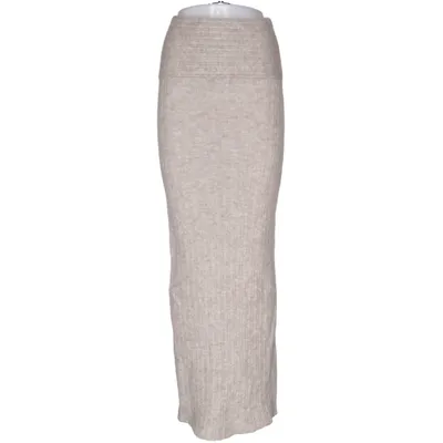 Maxi skirt (Beige) from Arakii Elastane, Polyamide, Wool