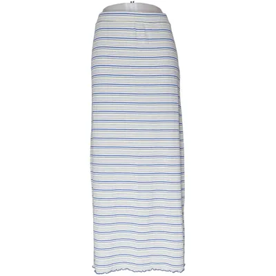 Maxi skirt (Blue, White) from Pieces Polyester