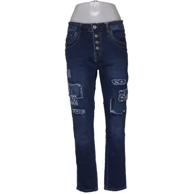 Jeans (Blue) from Karostar Cotton, Elastane, Polyester