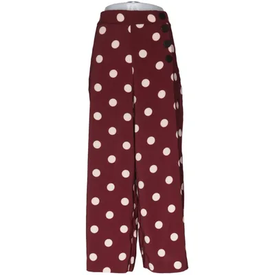 Palazzo pants (Red, Beige) from Zara Elastane, Polyester