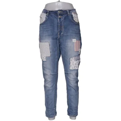 Jeans (Blue, Multicolored) from Place du Jour Cotton, Elastane