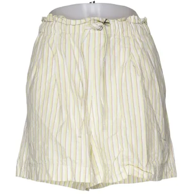 Shorts (Yellow, White) from Uniqlo Cotton, Linen, Polyester