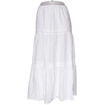 Maxirock (Weiß) von Divided by H&M Baumwolle, Viskose, Polyester