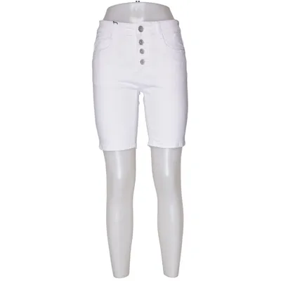 Short en jean (Blanc) de Newplay Jeans Coton, Élasthane