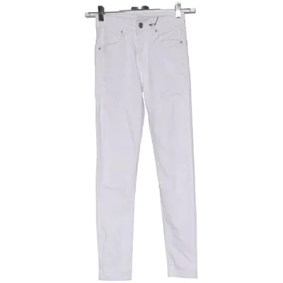 Jean (Blanc) de Girls Wear Coton, Élasthane