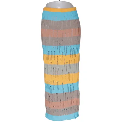 Maxi rok (Blauw, Geel, Bruin, Meerkleurig) van Ego Acryl, Katoen