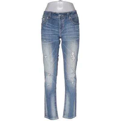Jeans (Blå) fra Miss Me Bomuld, Elastan