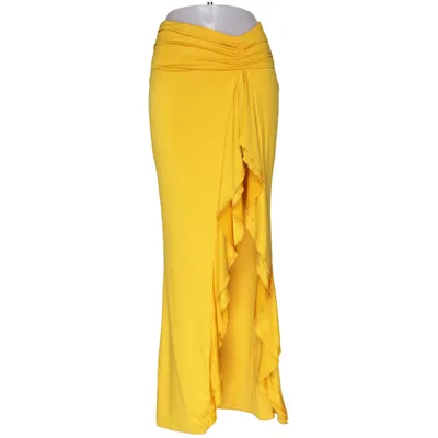 Maxi skirt (Yellow) from Oh Polly Elastane, Polyester