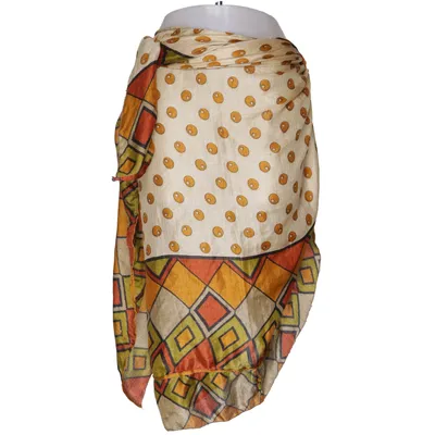 Sarong (Beige, Flerfarvet) Silke, Viscose