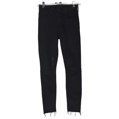 Spijkerbroek (Zwart) van Mother Katoen, Elastaan, Polyester