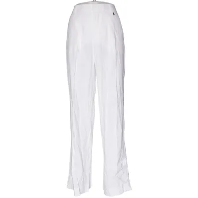 Hose (Weiß) von Bogner Elasthan, Leinen, Viskose