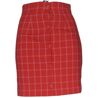 Rok (Rood) van Hours Elastaan, Polyester, Viscose