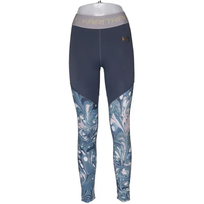Träningstights (Blå, Flerfärgad) från Kari Traa Elastan, Polyamid, Polyester