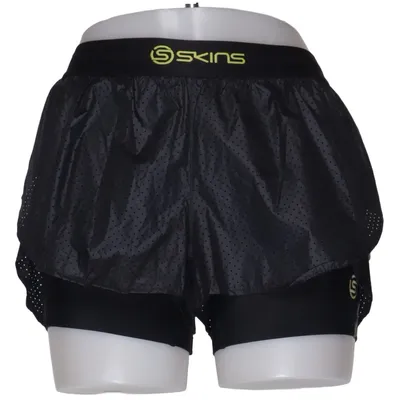 Trainingsshorts (Zwart) van Skins Elastaan, Polyamide, Polyester