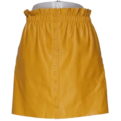 Rok (Geel) van Zara Knit Polyester, Polyurethaan
