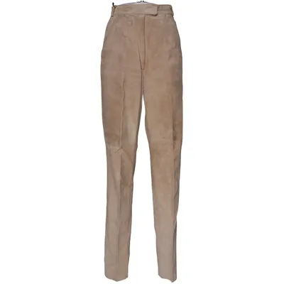 Leather pants (Beige) from Tonnie Design by Margareta Westberg Leather