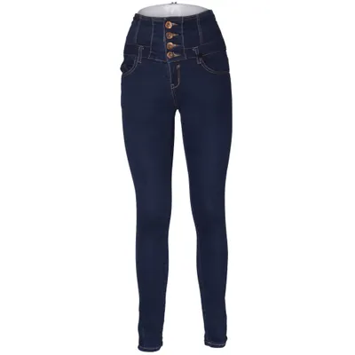 Jeans (Blå) från R Jonaco Bomull, Elastan, Polyester
