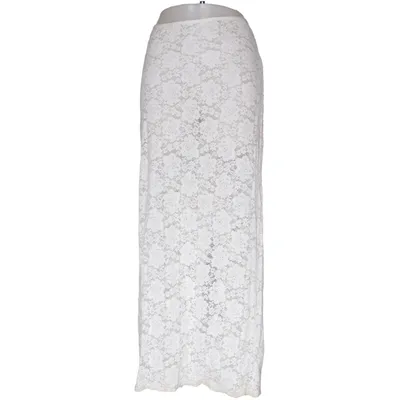 Jupe longue (Blanc) de SLA the Label