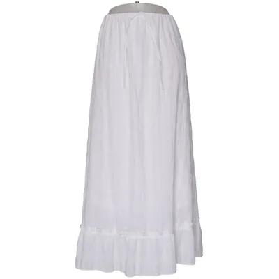 Jupe longue (Blanc) de Lindex Coton, Élasthane, Polyester