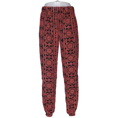 Haremsbukser (Sort, Rød) fra Ambiance Apparel Polyester