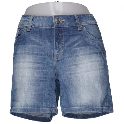 Denim shorts (Blauw) van Denim by Lindex Katoen, Elastaan