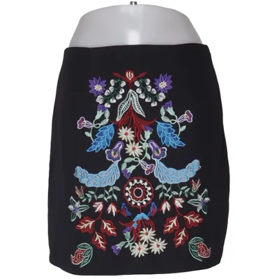 Nederdel (Sort, Flerfarvet) fra Lucy Wang Elastan, Polyester