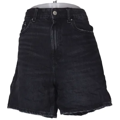 Denim shorts (Zwart) van Zara Katoen, Lyocell