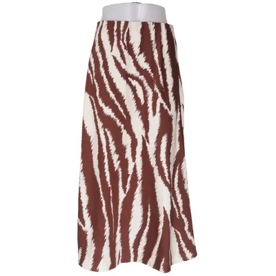 Maxi skirt (Brown, White) from Gina Tricot Polyester