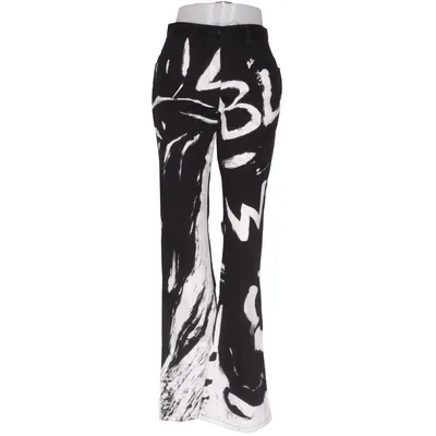 Jeans (Svart, Vit) Bomull