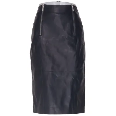 Leather skirt (Gray) from Brandalism Leather, Polyester
