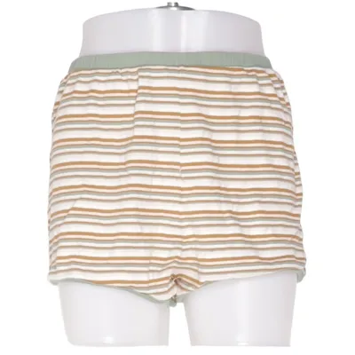 Pyjamashorts (Weiß, Grün, Braun) von "SU" Baumwolle, Elasthan