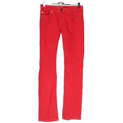 Jeans (Röd) från Five Bomull, Elastan
