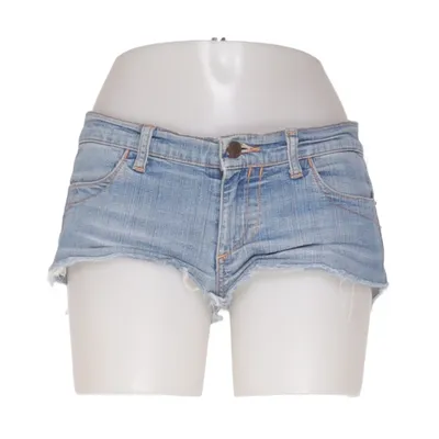 Denim shorts (Blauw) van Fornarina Katoen, Elastaan, Polyamide