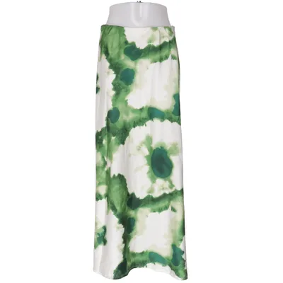 Jupe longue (Vert, Blanc) de Object Polyester