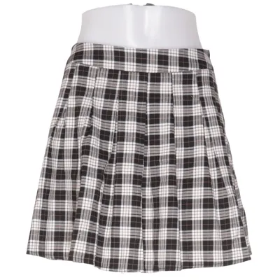 Skirt (Black, White) from Stradivarius