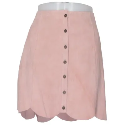 Jupe en cuir (Rose) de Bagatelle Cuir
