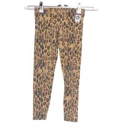 Leggings (Brun, Svart) från Mini Rodini Elastan, Ekologisk bomull