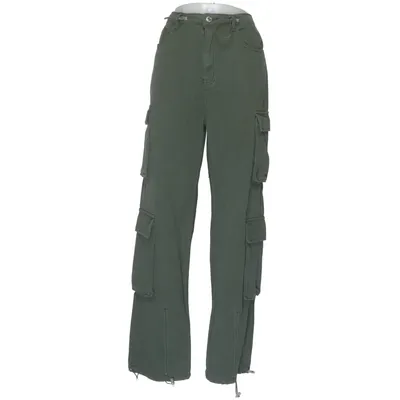 Cargo pants (Green) from PrettyLittleThing Cotton