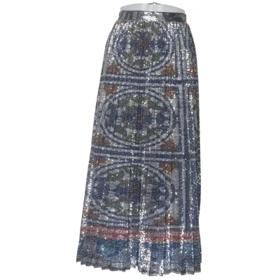 Rock (Blau, Mehrfarbig) von Uterqüe Polyester, Viskose