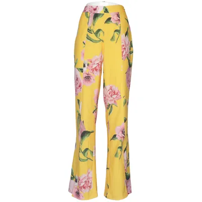 Pantalon patte d'éléphant (Jaune, Rose, Vert) de Aéryne Polyester