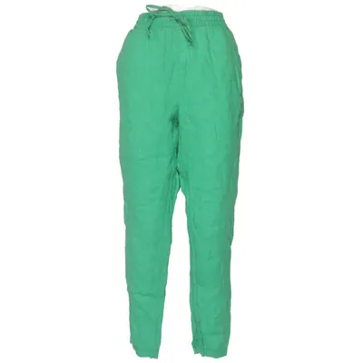Bukser (Grøn) fra H&M Premium Quality Linned, Bomuld